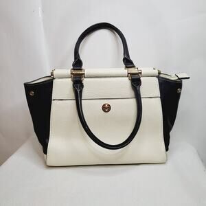 Charming Charlie vegan leather white and black shoulder bag